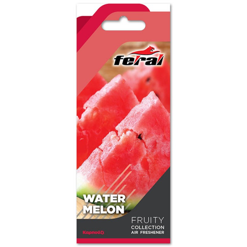 Αρωματικό Αυτοκινήτου Κρεμαστό Feral Fruity Collection Watermelon 1 Τεμάχιο - 19206 44012