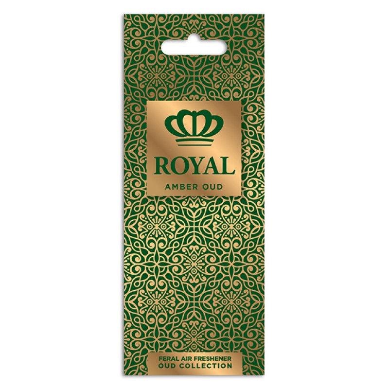 Αρωματικό Αυτοκινήτου Κρεμαστό Feral Royal Collection Amber Oud 1 Τεμάχιο - 19360 47096