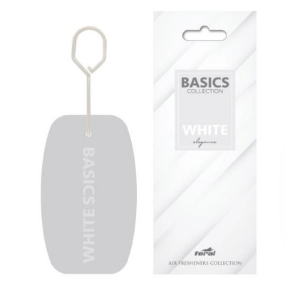 Αρωματικό Αυτοκινήτου Κρεμαστό Feral Basics Collection White Elegance 1 Τεμάχιο - 19384 48960