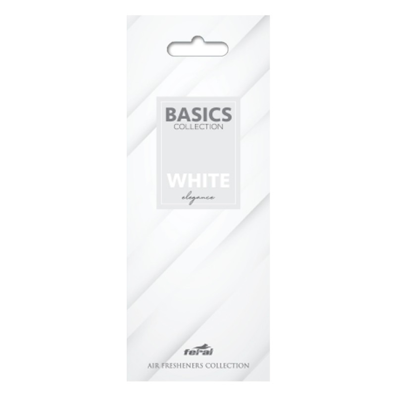 Αρωματικό Αυτοκινήτου Κρεμαστό Feral Basics Collection White Elegance 1 Τεμάχιο - 19384 48960