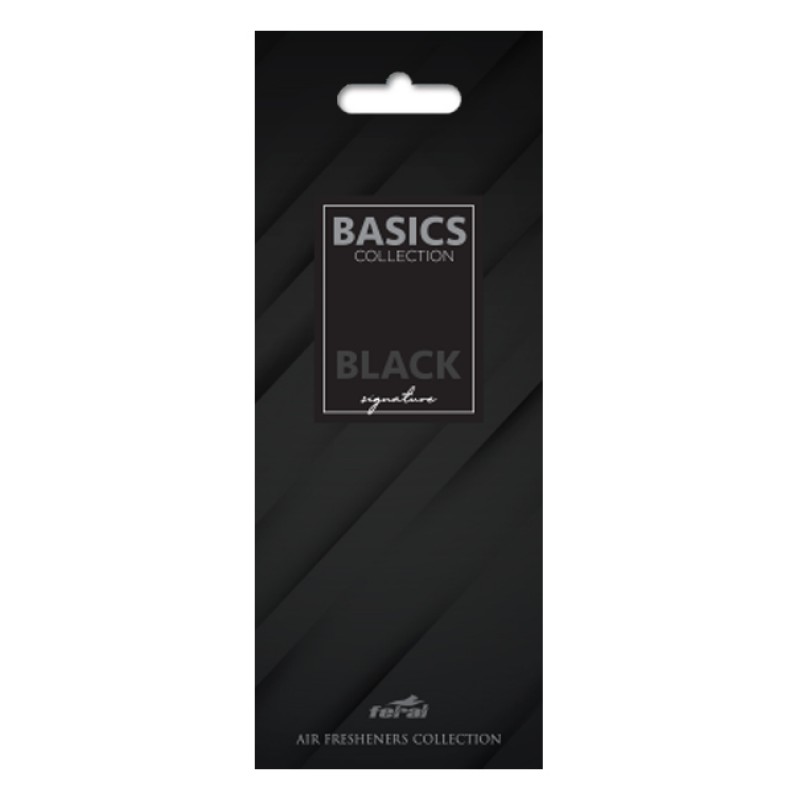 Αρωματικό Αυτοκινήτου Κρεμαστό Feral Basics Collection Black Signature 1 Τεμάχιο - 19385 48959