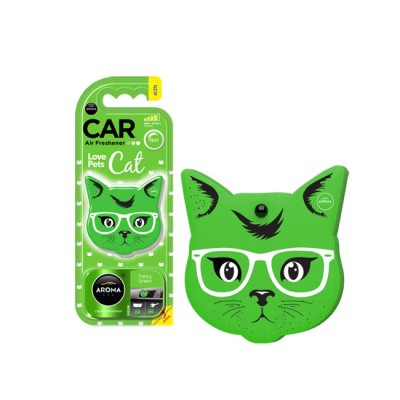 Αρωματικό Αυτοκινήτου Κρεμαστό Aroma Cat Fancy Green 1 Τεμάχιο - 19614 47233