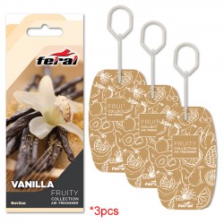 Σετ Αρωματικών Αυτοκινήτου Feral Fruity Collection Vanilla 3 Τεμάχια - 40222 48979