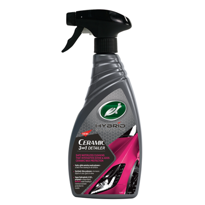 Καθαριστικό σπρέι χωρίς νερό 053354 CERAMIC 3-IN-1 Detailer 500ml, TURTLE WAX