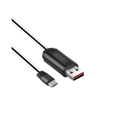 Καλωδιο USB - MicroUSB με Οθονη 1.2m HOCO U29 Λευκό - H-2967