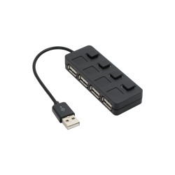 USB 2.0 Hub 4 Ports με Διακόπτη - DM-12056