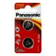 Panasonic CR2032 μπαταρίες λιθίου 3V 2τμχ - PAN-CR2032L-2