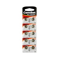 Camelion μπαταρίες αλκαλικές 1.5V AG12-LR43-G12-186-301 10τμχ - CAM-AG12-10