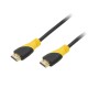 Καλώδιο HDMI - HDMI 1.4 4K 1.5m Κίτρινο BLOW - DM-654