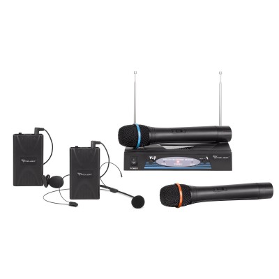 Μικροφώνο 2 Καναλιών Wireless VHF 2χειρος Η 2πέτου Η 1+1 - DM-0110