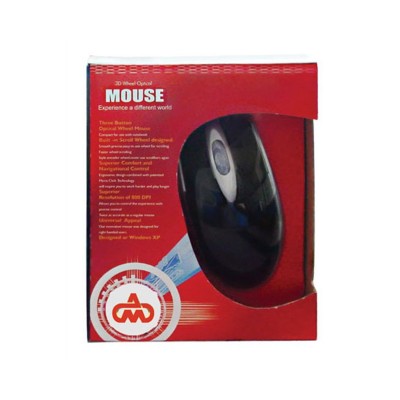 MOUSE ΟΠΤΙΚΟ 3D ΜΑΥΡΟ - M-2005