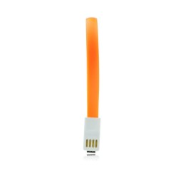 USB Καλώδιο για iPhone-με μαγνήτη 5/5C/5S/6/6+ 20cm πορτοκαλί