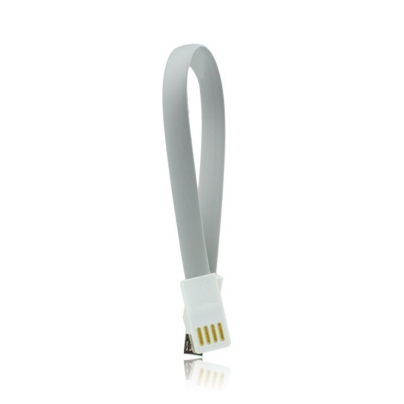 USB Καλώδιο για iPhone-με μαγνήτη 5/5C/5S/6/6+ 20cm γκρί