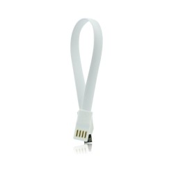 USB Καλώδιο με μαγνήτη - micro USB universal 20cm άσπρο