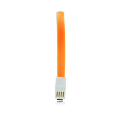 USB Καλώδιο με μαγνήτη - micro USB universal 20cm πορτοκαλί