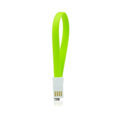 USB Καλώδιο με μαγνήτη - micro USB universal 20cm πράσινο